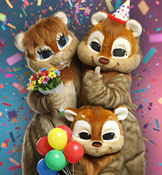 Хомячки, поздравление на праздники