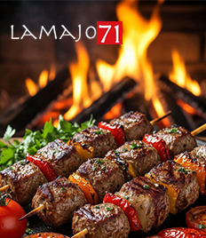 Сочный, ароматный шашлык и другие блюда с мангала от службы доставки «Lamajo71» со скидкой до 50%!