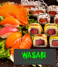 Вкусные сеты от службы доставки «WASABI» со скидкой 50%