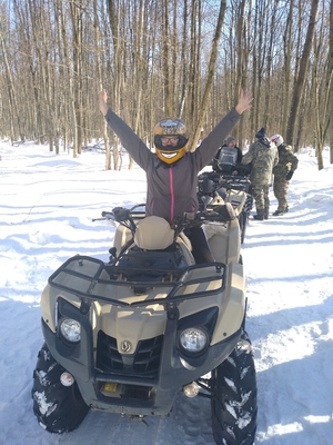 Веселые прогулки на питбайках, квадроциклах и скутерах от «Квадро Мото» со скидками 50%!