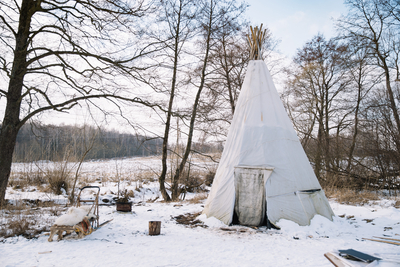 Хаски Блюз, катание на хаски