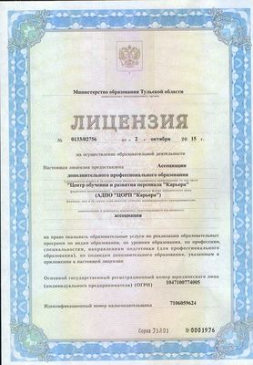 НП ЦОРП Карьера