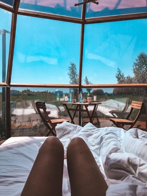 Встречайте рассвет в купольном доме с панорамными окнами со скидкой 50%!