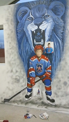 Шарж, портреты, роспись стен