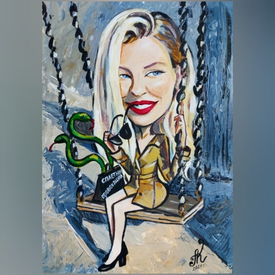 Шарж, портреты, роспись стен