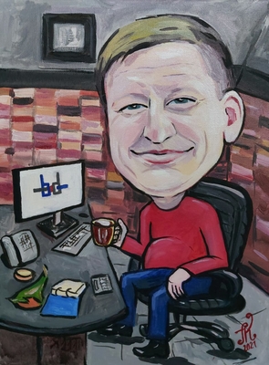 Шарж, портреты, роспись стен