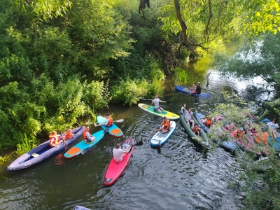 Сплав-приключение на байдарках и САП-бордах по рекам Вашана и Ока со скидкой до 58%