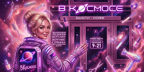 Откройте для себя вселенную безупречной красоты в пространстве «В Космосе» со скидкой до 50%!