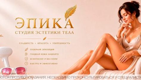 Лазерная эпиляция — идеальная гладкость co скидкой до 84%